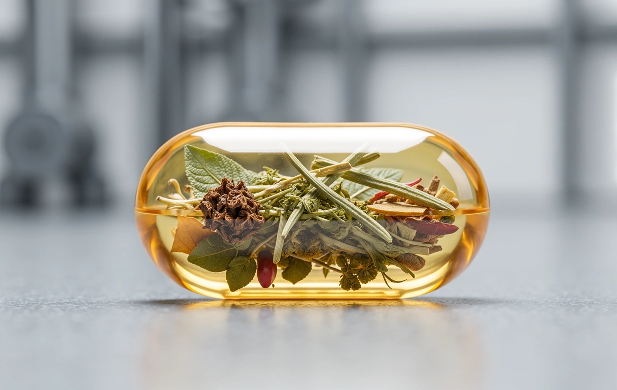 Cápsula de suplemento natural